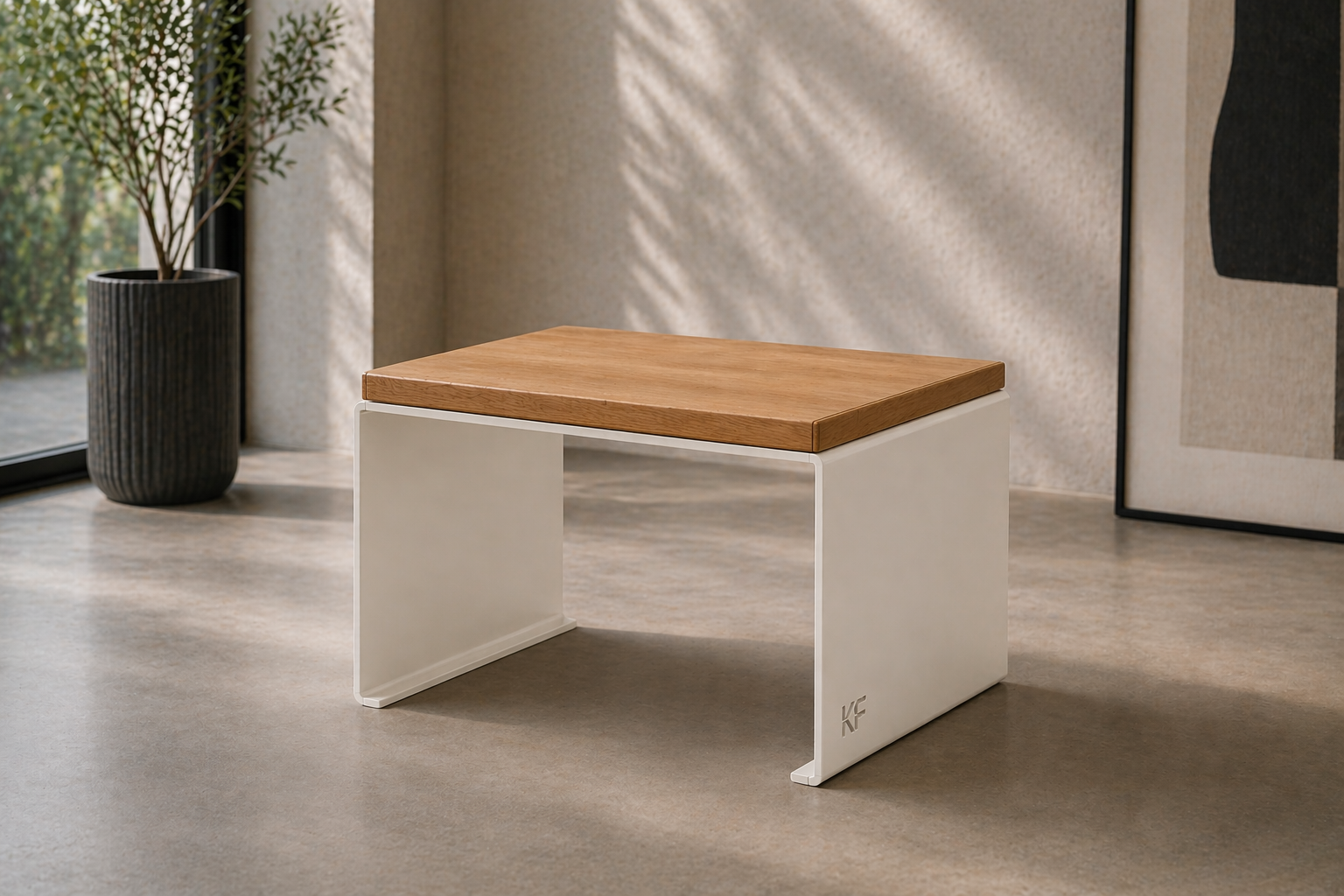 Kernform Fjell – Tisch aus Eiche & Aluminium